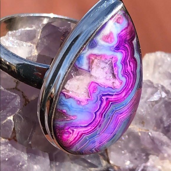 BOUTIQUE MEXICAN LAGUNA LACE 925 SILVER RING, 8.5 - Picture 2 of 8